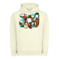 Pigment Pistachio joy with golf and santas Urban Hoodie - AdoDesignShop