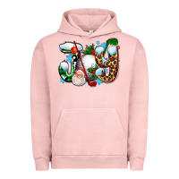 Pigment Salmon joy with golf and santas Urban Hoodie - AdoDesignShop
