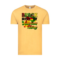 Vintage Mustard black history is american history Vintage Tee - CowGirlArtShop