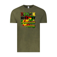Vintage Olive black history is american history Vintage Tee - CowGirlArtShop