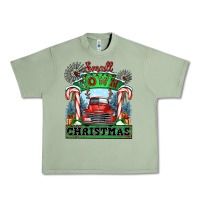 Oil Green small town christmas Urban Heavy Tee - CowGirlArtShop