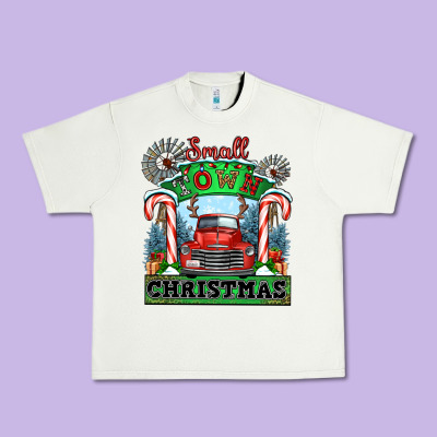 Small Town Christmas Urban Heavy Tee Designed By Cowgirlartshop