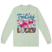 Matcha feeling lucky valentine's day olivia Long Sleeve Tee - OliviaCreatesArt