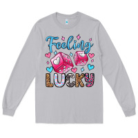 Moon Dust feeling lucky valentine's day olivia Long Sleeve Tee - OliviaCreatesArt