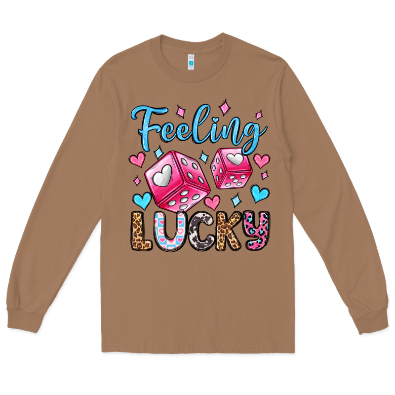 Feeling Lucky Valentine's Day Olivia Long Sleeve Tee by OliviaCreatesArt | Teevron