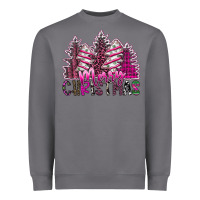 Storm Merry Christmas pink  trees Heavyweight Sweatshirt - CowhideDigitalArt