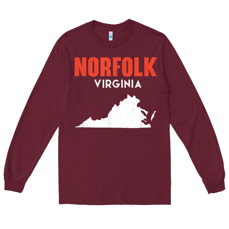 Norfolk Virginia Usa State America Travel Virginian Long Sleeve Tee by trangStudio | Teevron