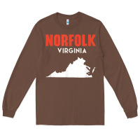 Chestnut norfolk virginia usa state america travel virginian Long Sleeve Tee - trangStudio