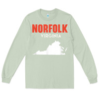 Matcha norfolk virginia usa state america travel virginian Long Sleeve Tee - trangStudio
