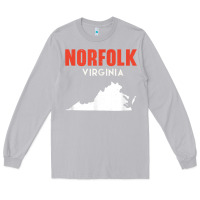 Moon Dust norfolk virginia usa state america travel virginian Long Sleeve Tee - trangStudio