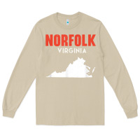 Mushroom norfolk virginia usa state america travel virginian Long Sleeve Tee - trangStudio