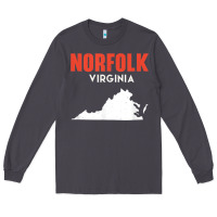 Smoke norfolk virginia usa state america travel virginian Long Sleeve Tee - trangStudio