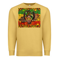 Antique Gold juneteenth black women  tumbler Premium Sweatshirt - BarkalooDesign