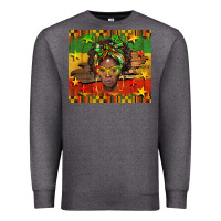 Charcoal Heather juneteenth black women  tumbler Premium Sweatshirt - BarkalooDesign