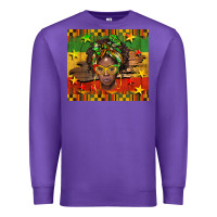 Purple juneteenth black women  tumbler Premium Sweatshirt - BarkalooDesign
