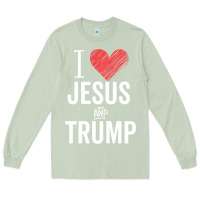 Matcha I Love Jesus And Trump Republican Conservative Gift Long Sleeve Tee - trangStudio