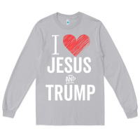Moon Dust I Love Jesus And Trump Republican Conservative Gift Long Sleeve Tee - trangStudio