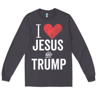 Smoke I Love Jesus And Trump Republican Conservative Gift Long Sleeve Tee - trangStudio