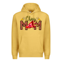 Antique Gold cheer mom Premium Hoodie - CowhideDigitalArt