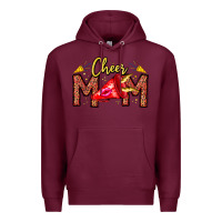 Burgundy cheer mom Premium Hoodie - CowhideDigitalArt