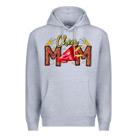 Heather Grey cheer mom Premium Hoodie - CowhideDigitalArt