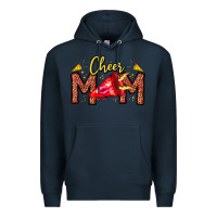 Navy cheer mom Premium Hoodie - CowhideDigitalArt