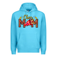 Ocean Blue cheer mom Premium Hoodie - CowhideDigitalArt