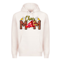 Pale Pink cheer mom Premium Hoodie - CowhideDigitalArt