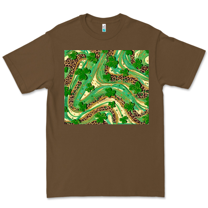 St. Patrick's Day Shamrock Leopard Premium Tee by RanaPortraitStore | Teevron