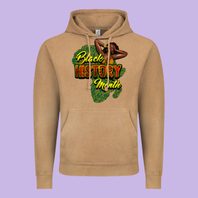 Black History Month Vintage Hoodie Designed By Howdyjamesfarm