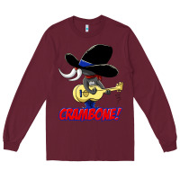 Burgundy uncle pecos crambone Long Sleeve Tee - trangStudio