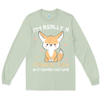 Matcha i'm really a fennec fox in a human costume funny gift t shirt Long Sleeve Tee - trangStudio