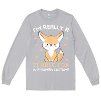 Moon Dust i'm really a fennec fox in a human costume funny gift t shirt Long Sleeve Tee - trangStudio