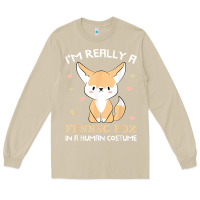 Mushroom i'm really a fennec fox in a human costume funny gift t shirt Long Sleeve Tee - trangStudio
