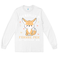 White i'm really a fennec fox in a human costume funny gift t shirt Long Sleeve Tee - trangStudio