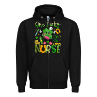 Black one lucky nurse Zipper Hoodie - Artiststas
