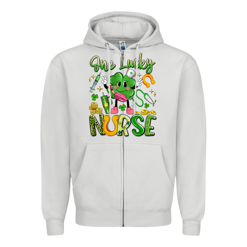 One Lucky Nurse Zipper Hoodie by Artiststas | Teevron