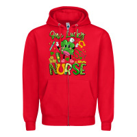 Red one lucky nurse Zipper Hoodie - Artiststas