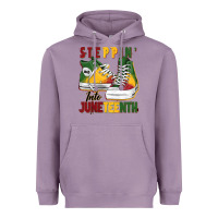 Lavender steppin' into juneteenth Heavyweight Hoodie - BarkalooDesign