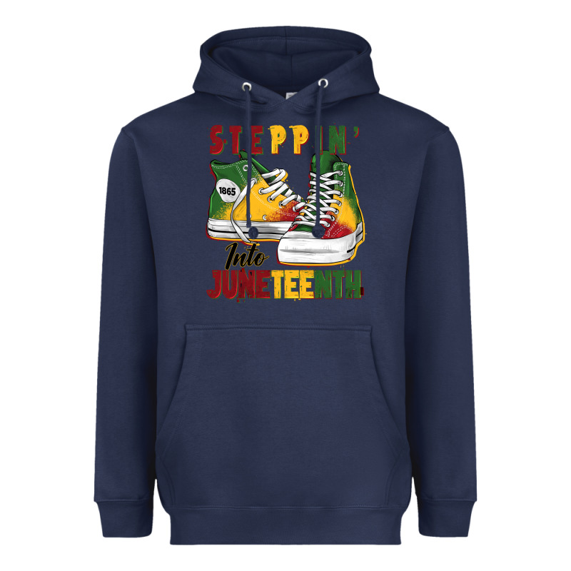 Steppin' Into Juneteenth Heavyweight Hoodie by BarkalooDesign | Teevron