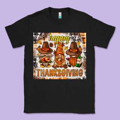 Happy Thanksgiving Gnomes Classic Tee Designed By Nancycooperartshop
