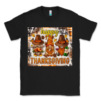 Black Happy Thanksgiving gnomes Classic Tee - NancyCooperArtShop