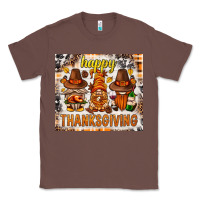 Chestnut Happy Thanksgiving gnomes Classic Tee - NancyCooperArtShop
