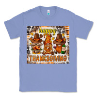 Colony Blue Happy Thanksgiving gnomes Classic Tee - NancyCooperArtShop