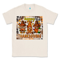Natural Happy Thanksgiving gnomes Classic Tee - NancyCooperArtShop