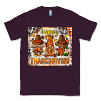 Plum Happy Thanksgiving gnomes Classic Tee - NancyCooperArtShop