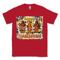 Red Happy Thanksgiving gnomes Classic Tee - NancyCooperArtShop
