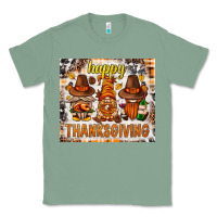 Sage Happy Thanksgiving gnomes Classic Tee - NancyCooperArtShop