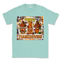 Seafoam Happy Thanksgiving gnomes Classic Tee - NancyCooperArtShop