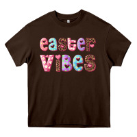 Chocolate Brown Easter vibes Heavy Core Tee - RanaPortraitStore